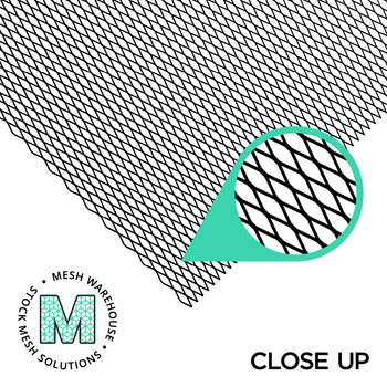 Zircon RB55 Mesh Ceiling Tile - Black - 595x595mm