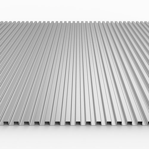 wellTEC SQ 12/12 - Profiled Sheet - Aluminium - 840x3000mm - Mesh ...