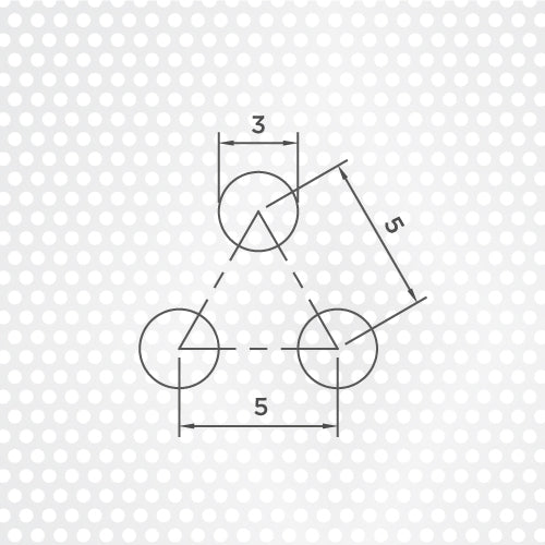 R3 T5 Perforated Sheet Aluminium 1250x2500mm Mesh Warehouse
