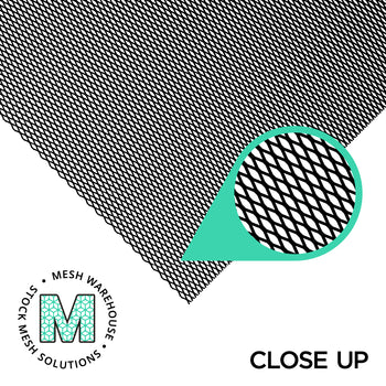 Zircon RB25 Mesh Ceiling Tile - Black - 595x595mm