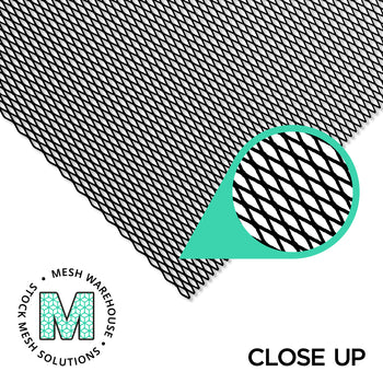 Zircon RB35 Mesh Ceiling Tile - Black - 595x595mm